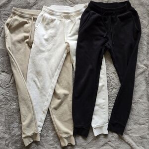 3 pairs men's fleece joggers